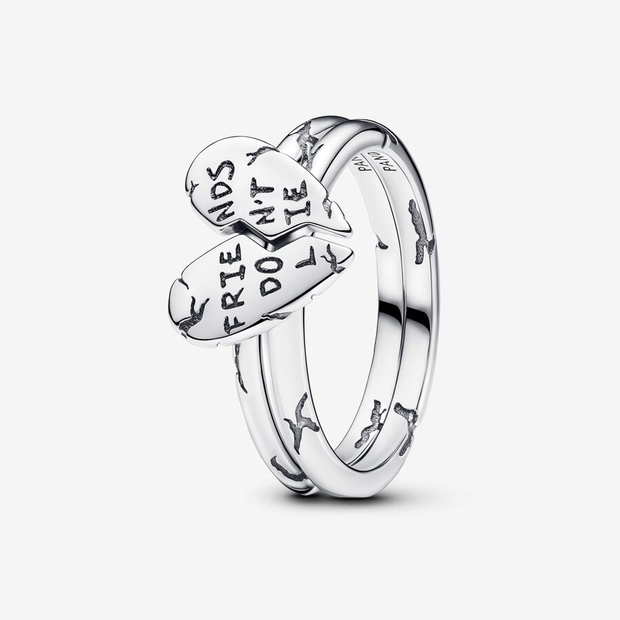 Project Red friends sterling silver splittable ring