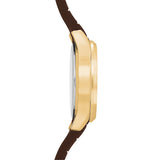 Sekonda Octaire Brown Dial Brown Silicone Womens Watch