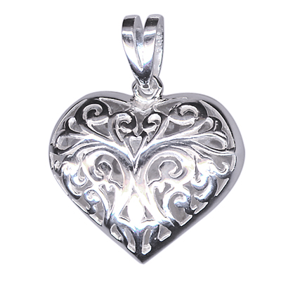 Sterling Silver Filigree Heart