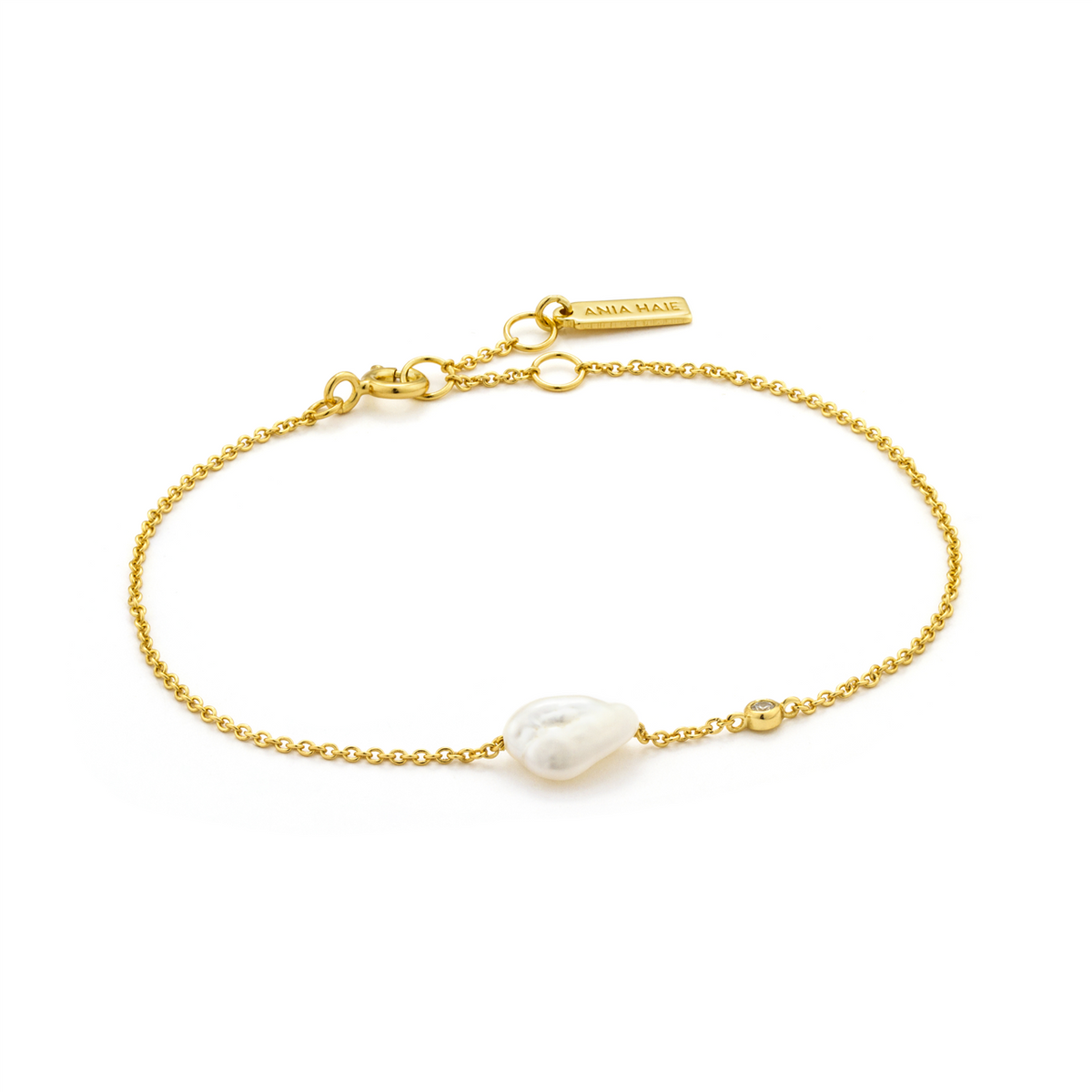 Ania Haie Gold Pearl Bracelet. Design: B019-01G