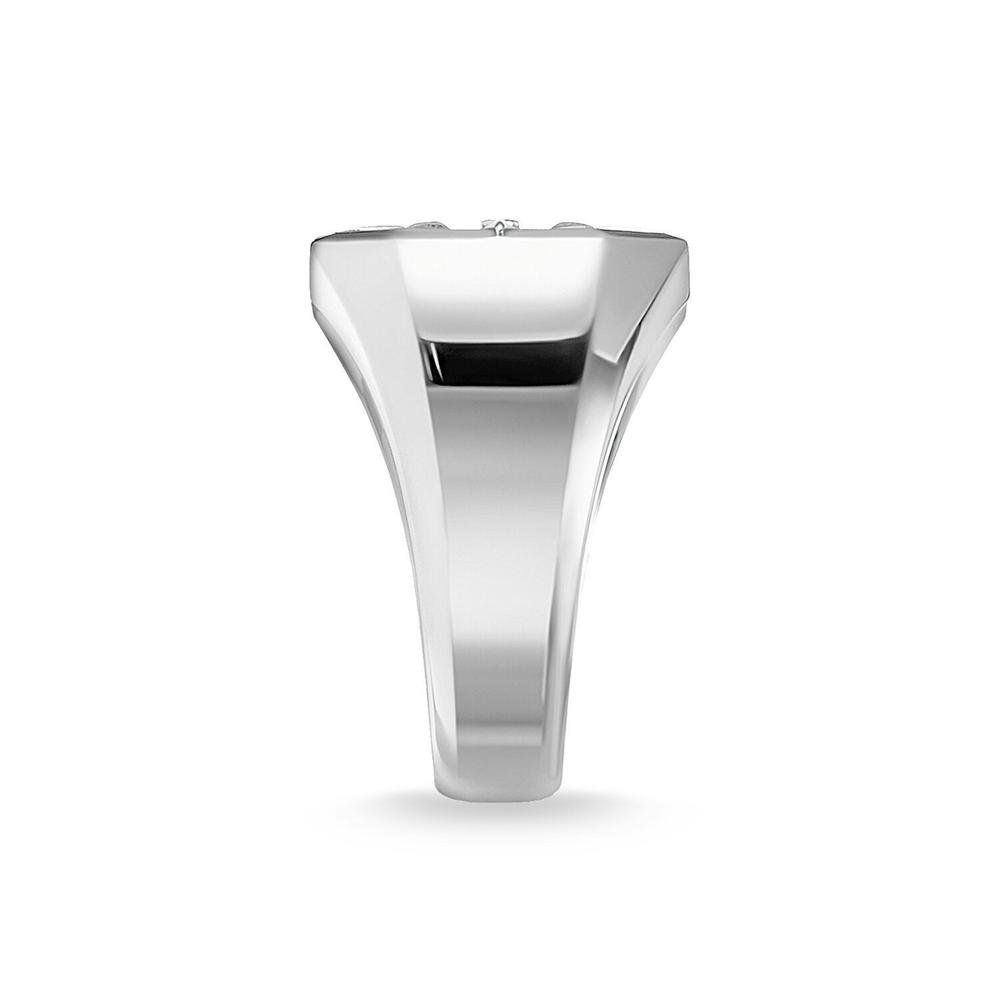 Thomas Sabo Black Onyx Compass Signet Ring