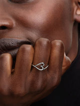 Pandora Organically Shaped Heart Small Ring