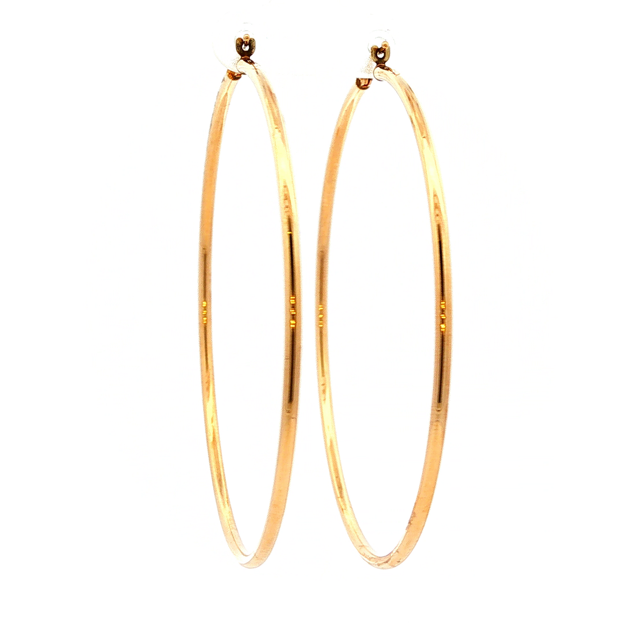 Classic Yellow Gold Hoop Earrings