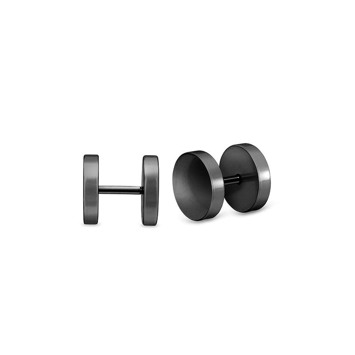 Blaze Stainless Steel Mens Circle Stud 10mm