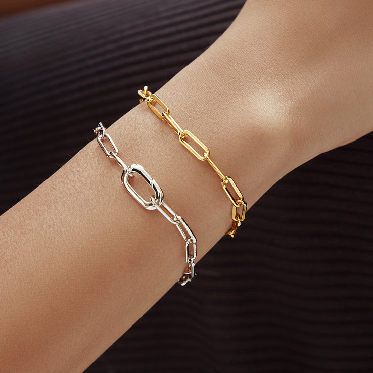 Ania Haie Silver Linked Chunky Bracelet