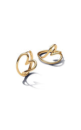 Pandora Organically Shaped Heart Hoop Earrings