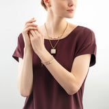 Coeur de Lion Crystal Pearl & Gold Necklace