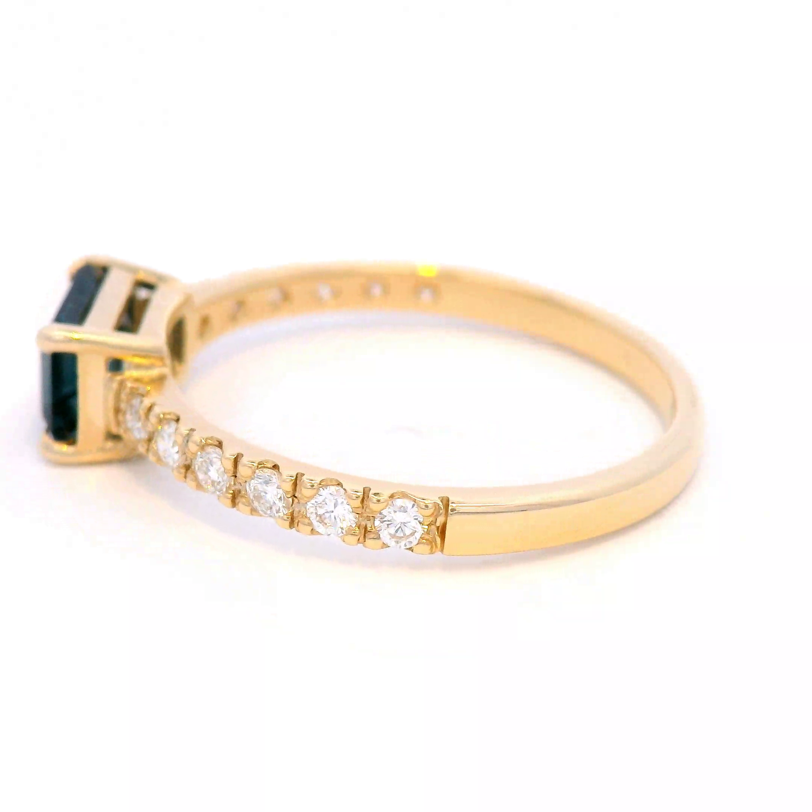 Emerald Cut, London Blue Topaz Dress Ring