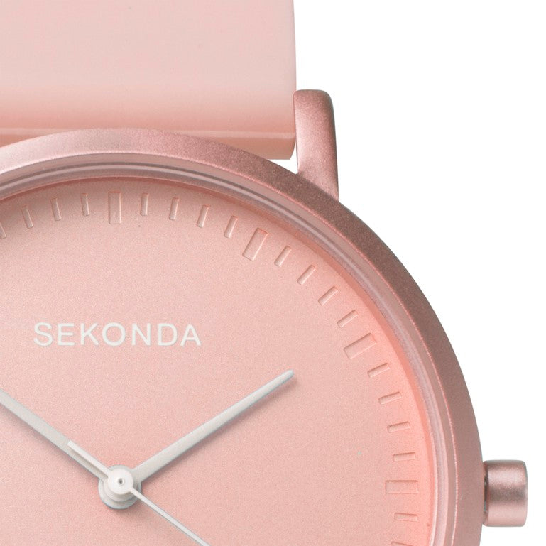 Sekonda Palette Ladies Watch | Light Pink Case & Silicone Strap with Light Pink Dial