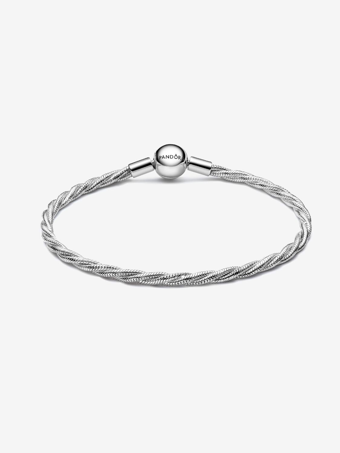 Pandora Round Pandora Clasp Twisted Snake Chain
