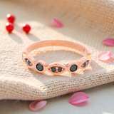 Black Diamond Bezel Set in Rose Gold