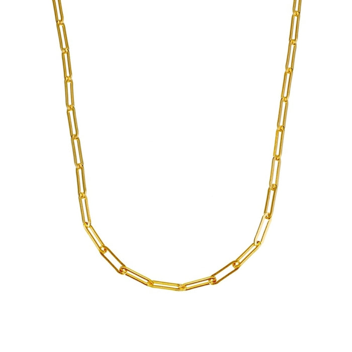 Sterling Silver 3mm Oblong Link Chain