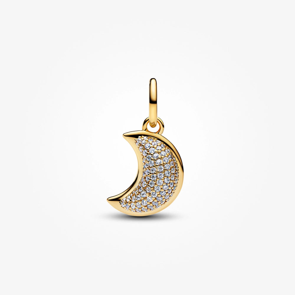 Pandora Sparkling Crescent Moon Dangle Charm