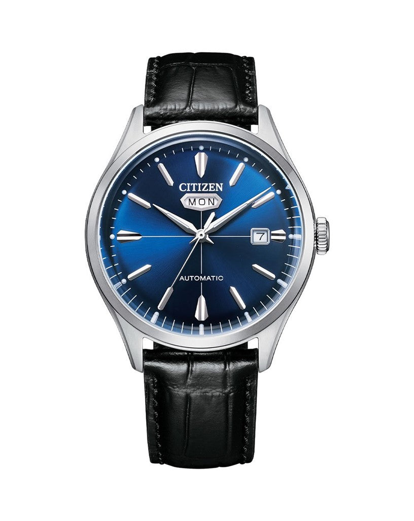 Citizen Men's Retro Style Blue Dial Automatic Watch