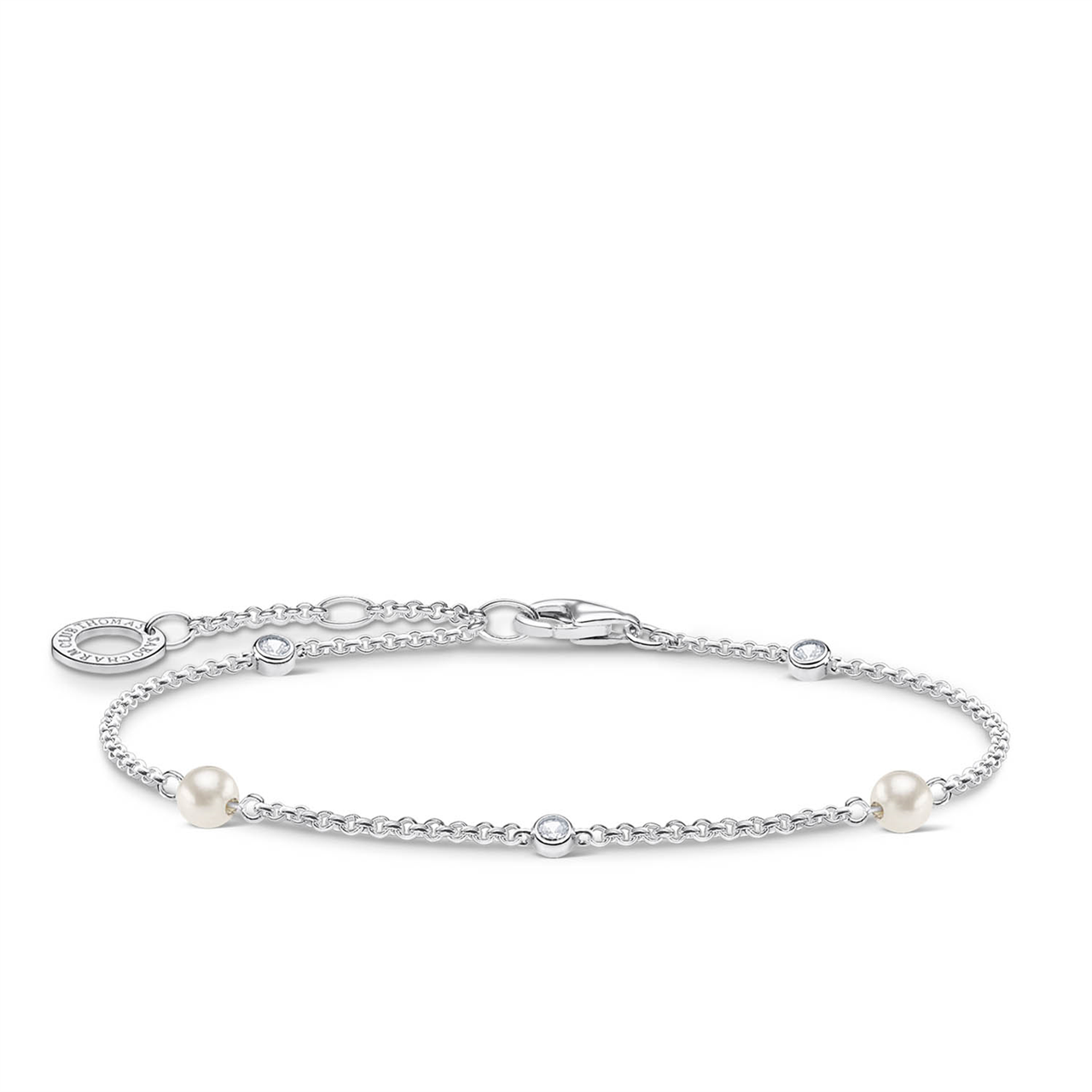 Thomas Sabo Charming Pearls and White Stones Bracelet 16-19cm
