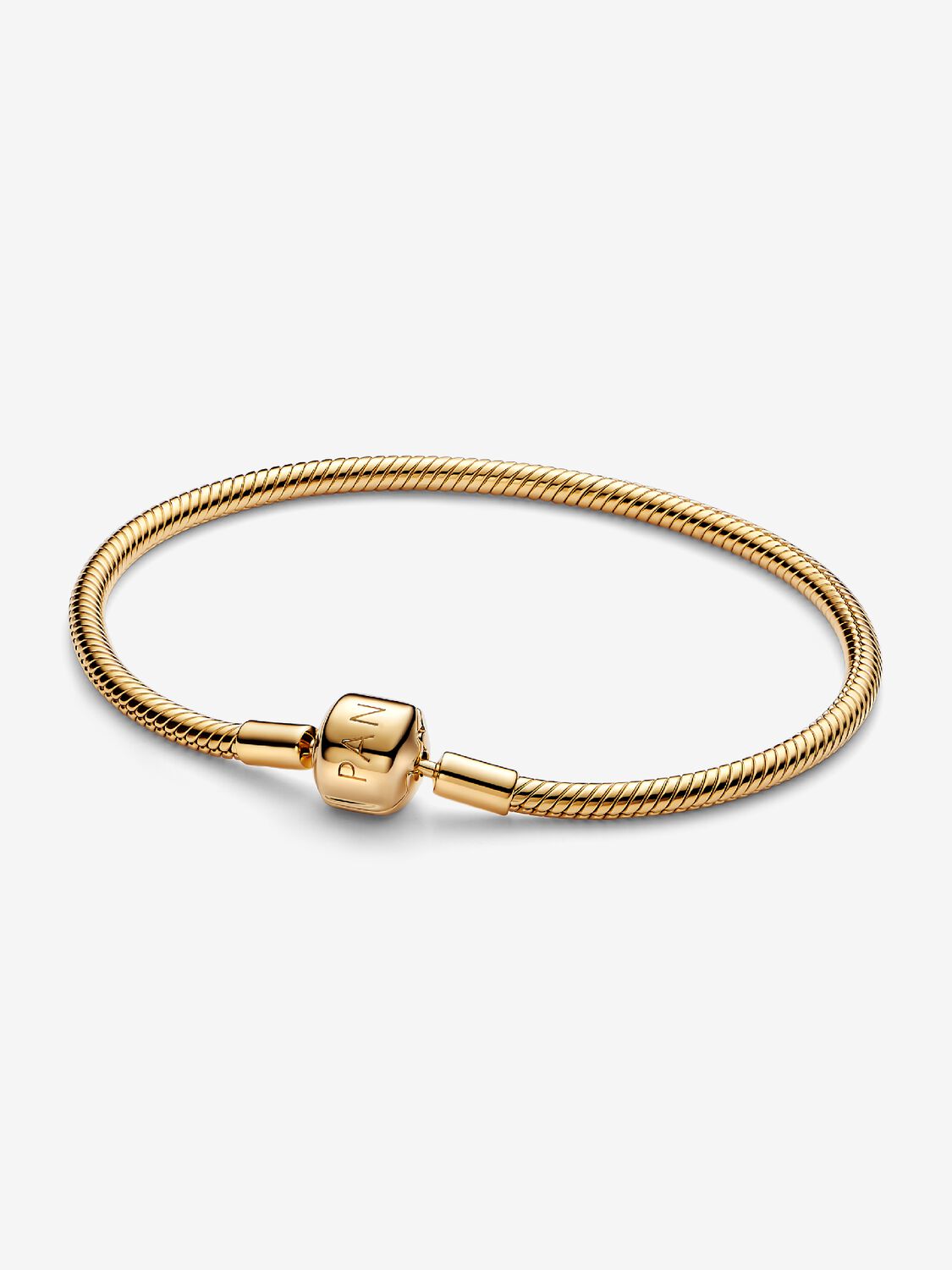 Snake chain 14k gold-plated bracelet