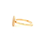 Oval Maze Ring in Yellow Gold