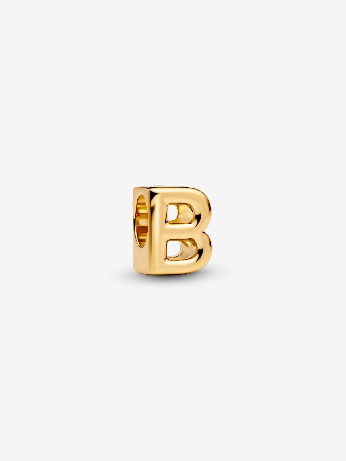 Letter B 14k gold-plated charm