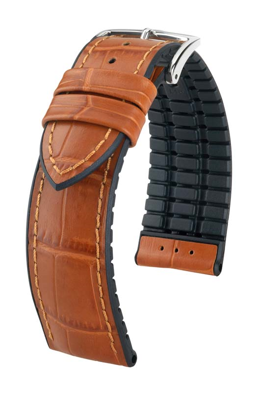 Hirsch Paul Honey Alligator Embossed Performance Watch Band
