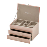 Gabriella Jewellery Box Glass Blush Medium