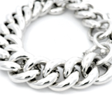 Hollow Curb Bracelet with Filigree Padlock