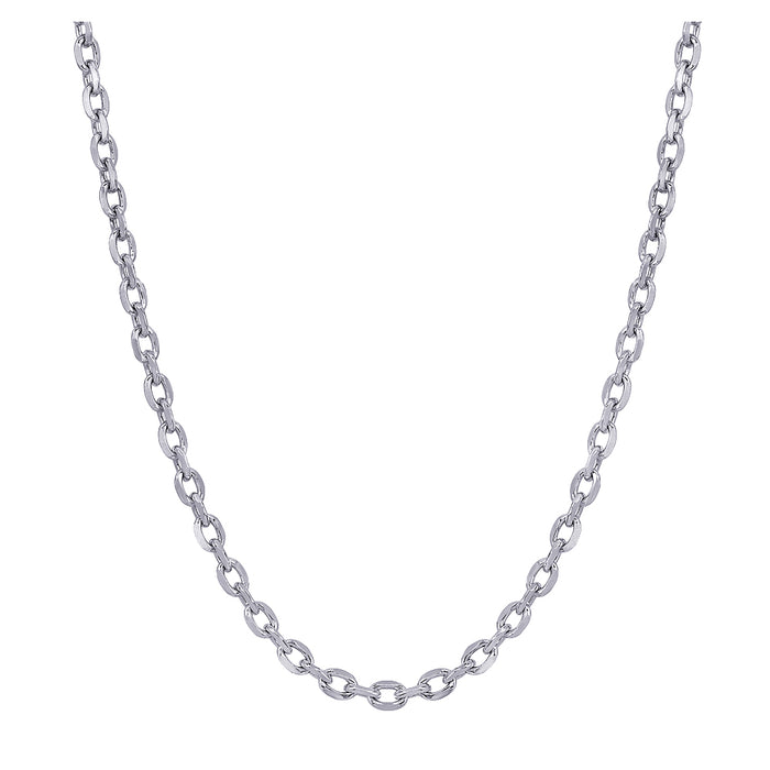 Sterling Silver Diamond Cut Cable Chain