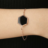 Bronzallure Alba Rose & Black Onyx
