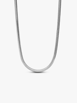 Pandora Pandora Moments Snake Chain Necklace, Platinum Plated