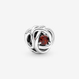 Red Eternal Loop Charm