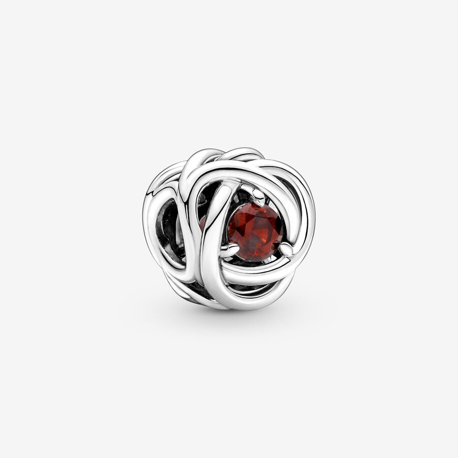 Red Eternal Loop Charm