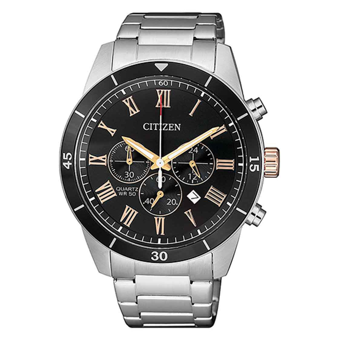 Citizen Chronograph Quartz Black Dial Men&#39;s Watch