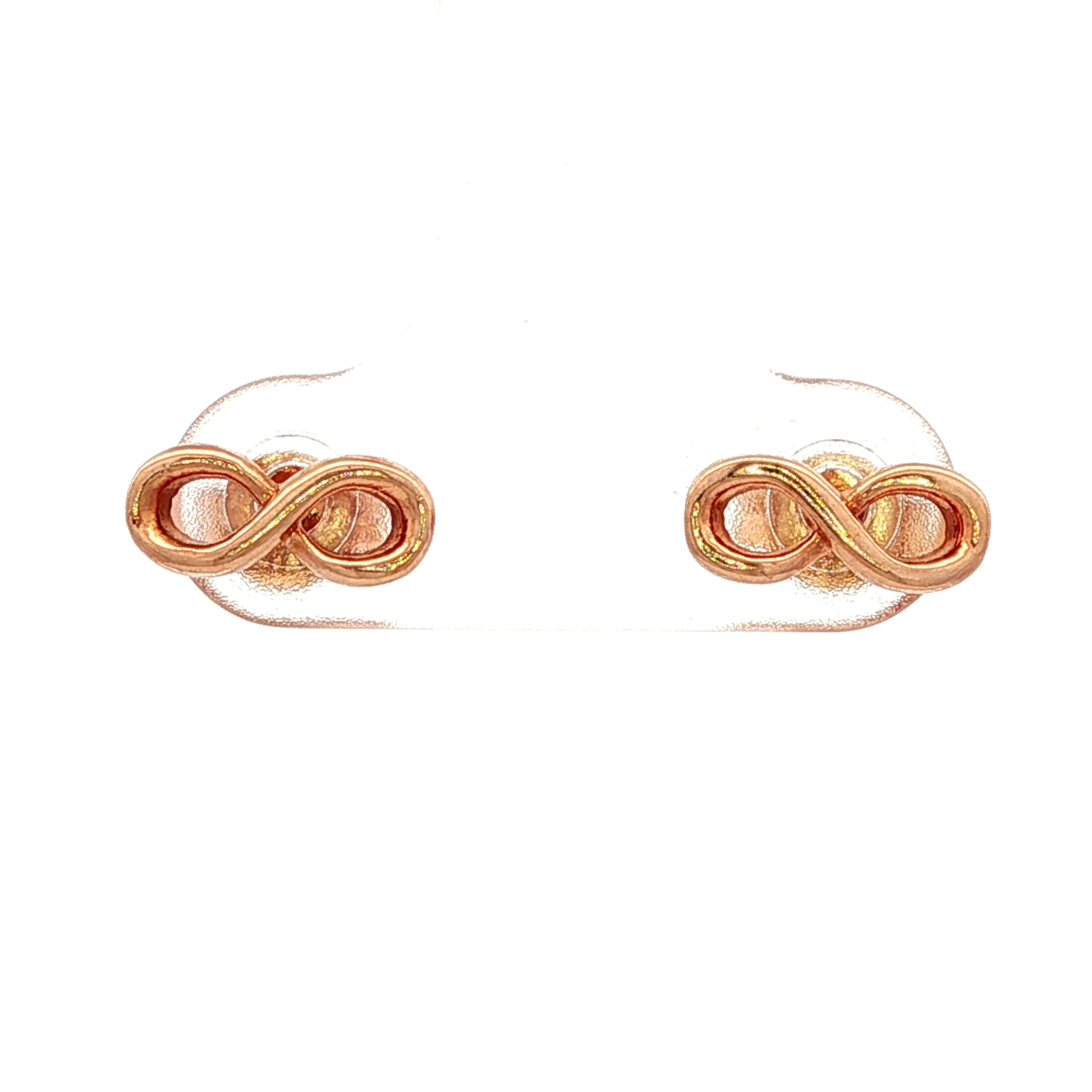 Infinity Stud Earring in Rose Gold