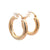 Plain Hoop Earring in Yellow Gold