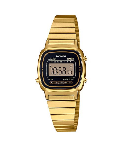 Casio Vintage Gold Steel Ladies Watch - LA670WGA-1UR