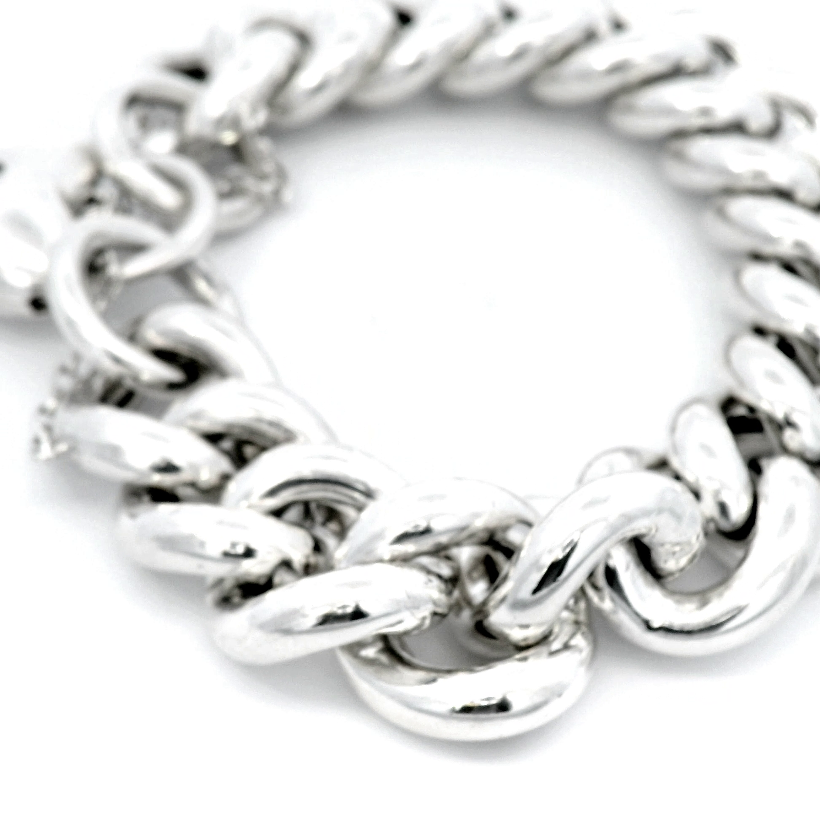 Hollow Curb Bracelet with Filigree Padlock