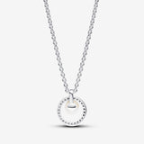 Treated Freshwater Cultured Pearl & Pavé Collier Necklace