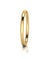 9Carat Yellow Gold Silver Filled Jalf Round 6mm Bangle