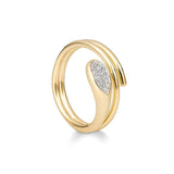 Diamond Dress Ring Set in Yellow Gold