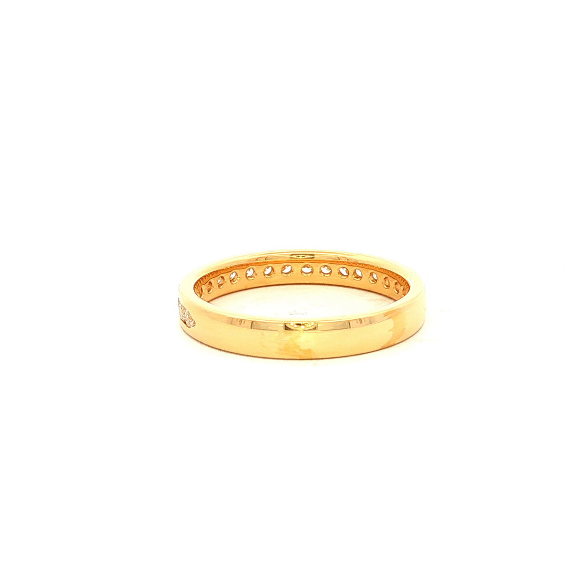Diamond Eternity Band Ring in Yellow Gold