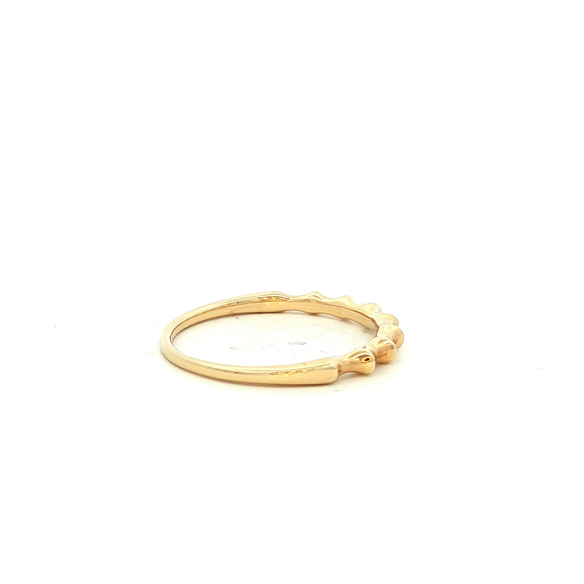 Fine Ridge Stacker Ring Dreamtime Accessory in Yellow Gold