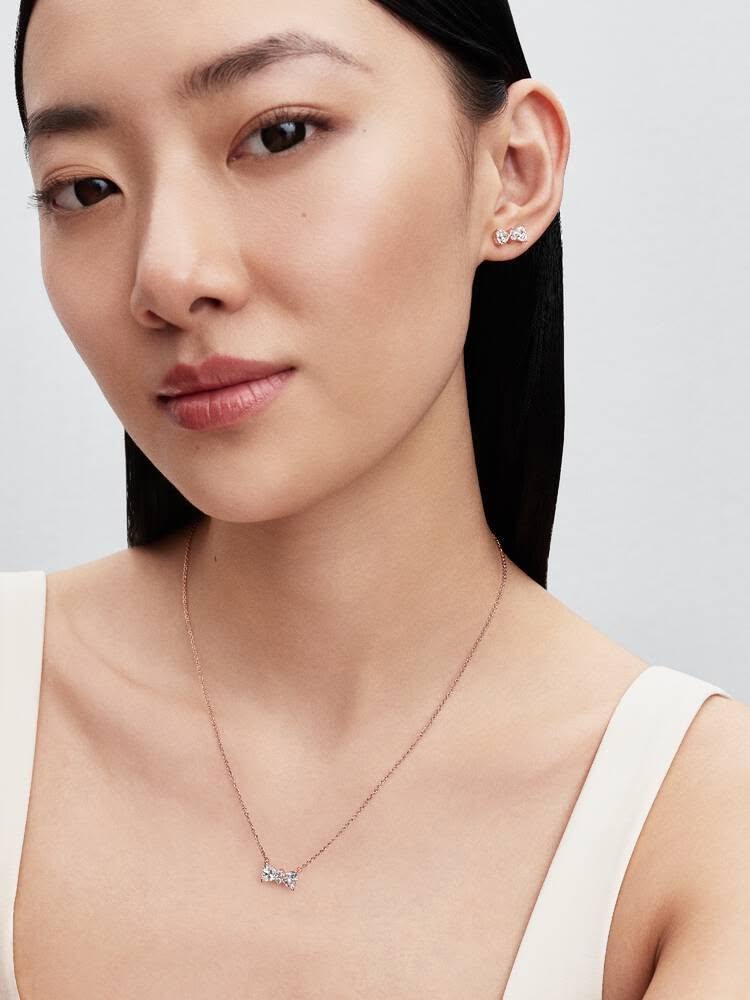 Pandora Sparkling Small Bow Stud Earrings