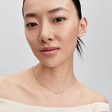 Pandora Triple Stone Heart Collier Necklace