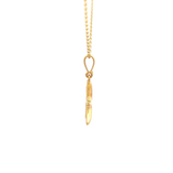 Starfish Charm Necklace in Yellow Gold