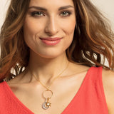 THOMAS SABO Charm Pendant "Sun With Mother-Of-Pearl Stone"
