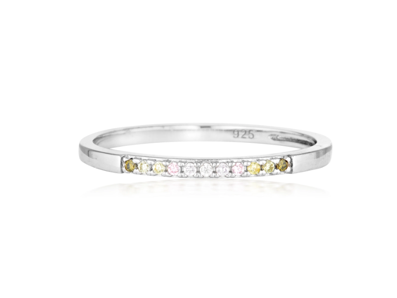 Georgini Summer Sorbet Frosty Multi Coloured Ring