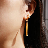 Ania Haie Gold Long Water Droplet Drop Earrings