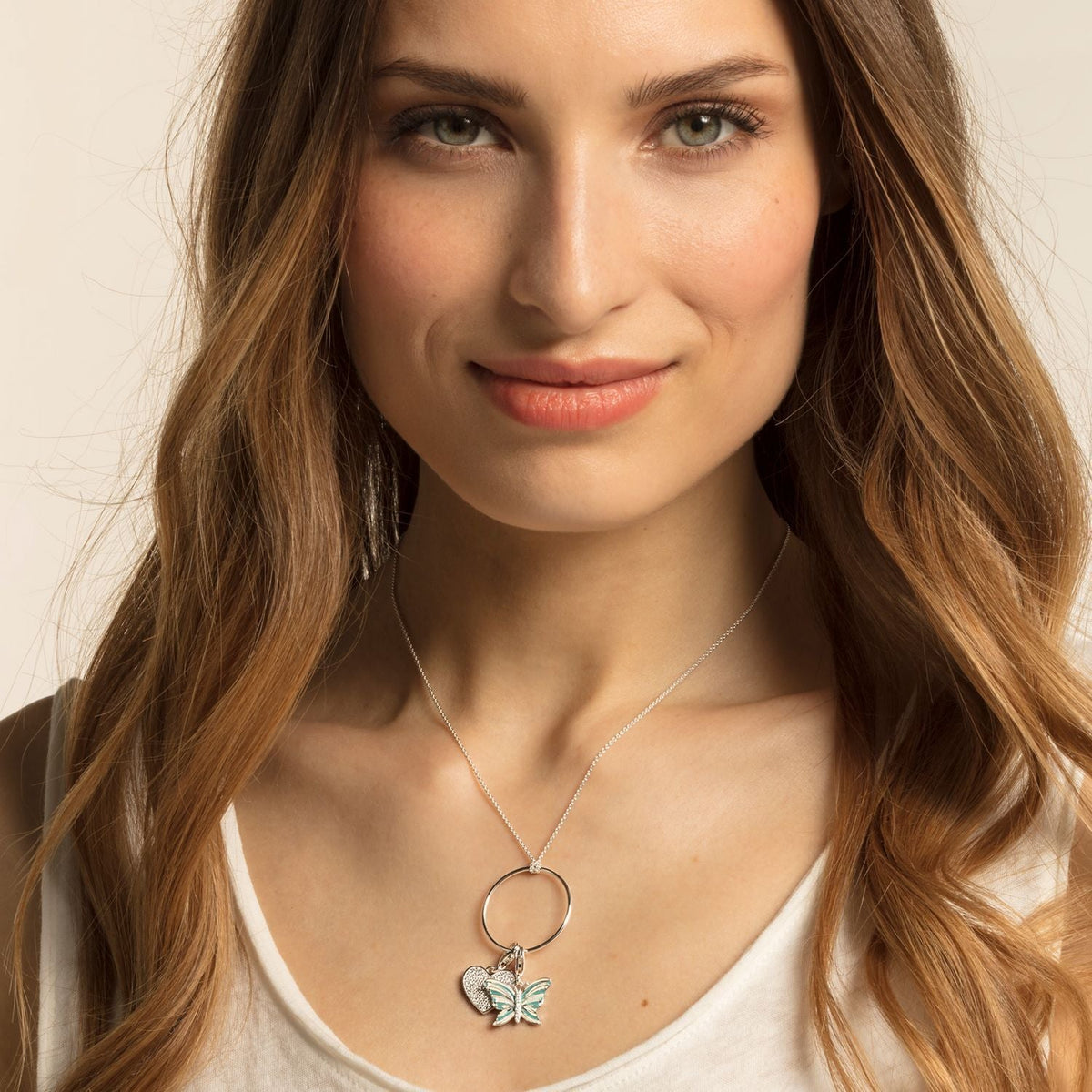 THOMAS SABO Charm Pendant "Heart Pave"