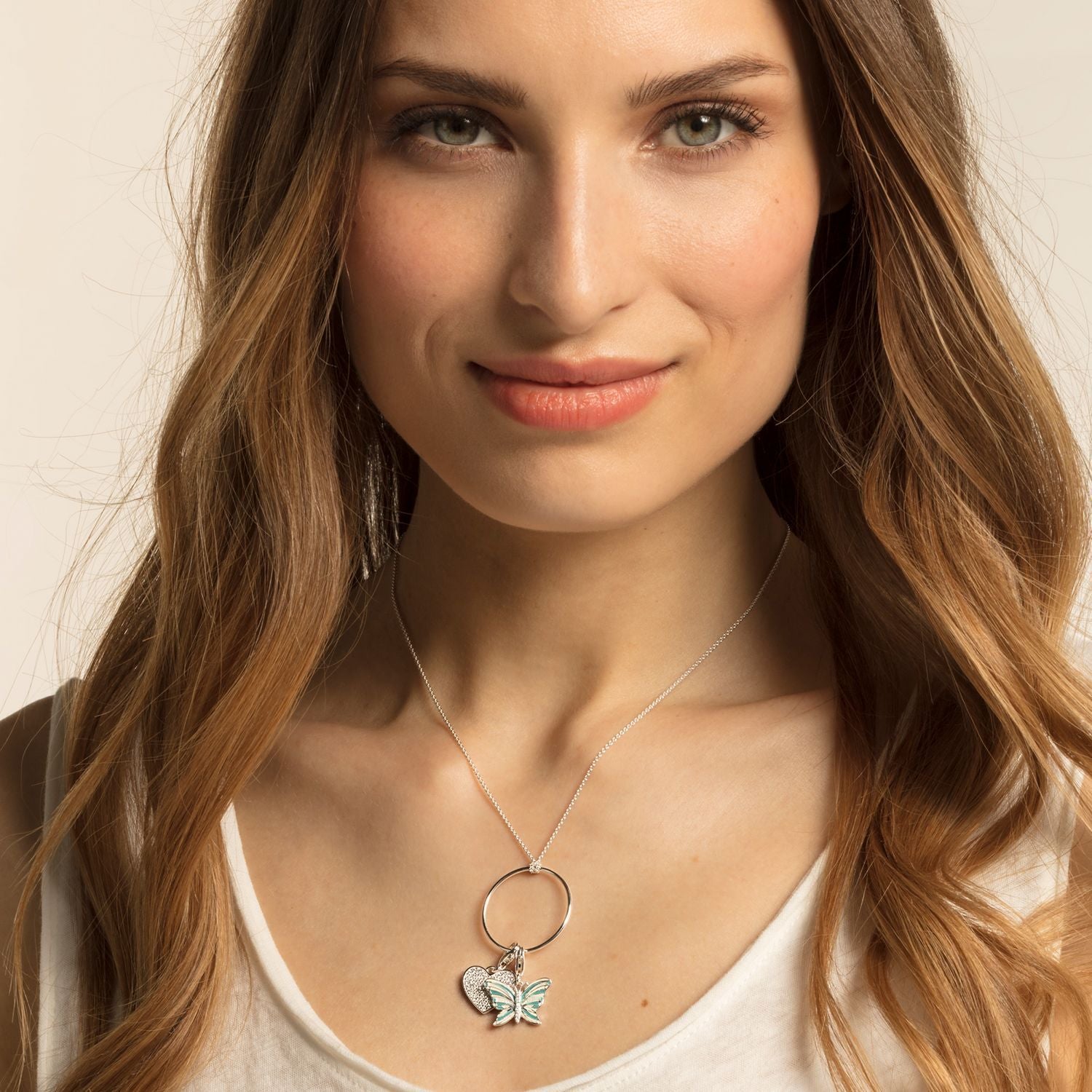 THOMAS SABO Charm Pendant "Heart Pave"