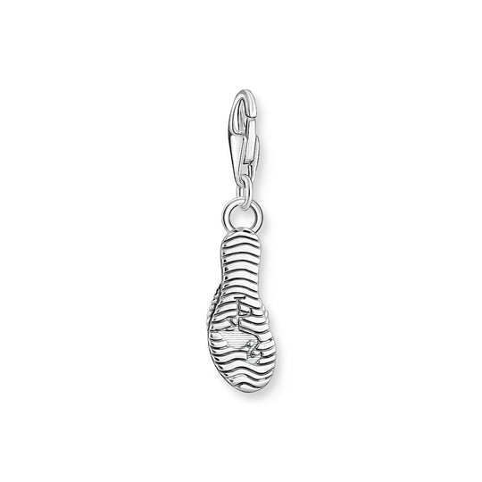 Thomas Sabo Charmista Pendant Flip Flop With Colourful Stones Silver