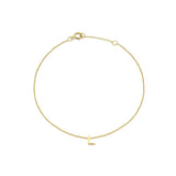 9ct Yellow Gold Mini Initial Bracelet